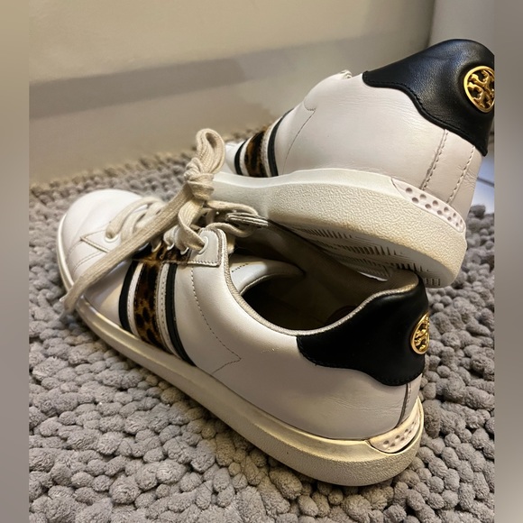 Tory Burch Howell Leopard Sneakers, Used Condition Size 9 - Picture 7 of 15